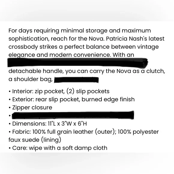 Patricia Nash Nova blue leather shoulder bag - Picture 13 of 16